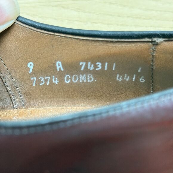 Allen Edmonds Belgium Mens Size 9 A Dress Shoes Brown Leather Plain Toe Oxfords main image 4